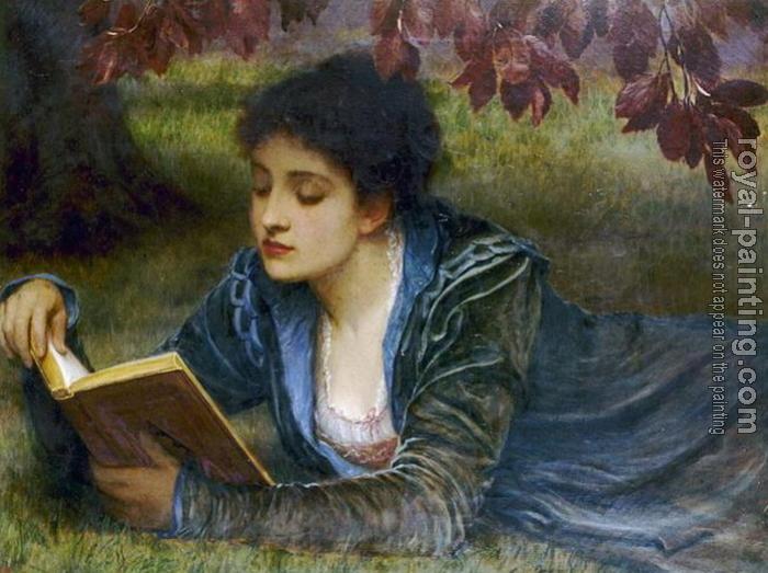 Charles Edward Perugini : Girl Reading